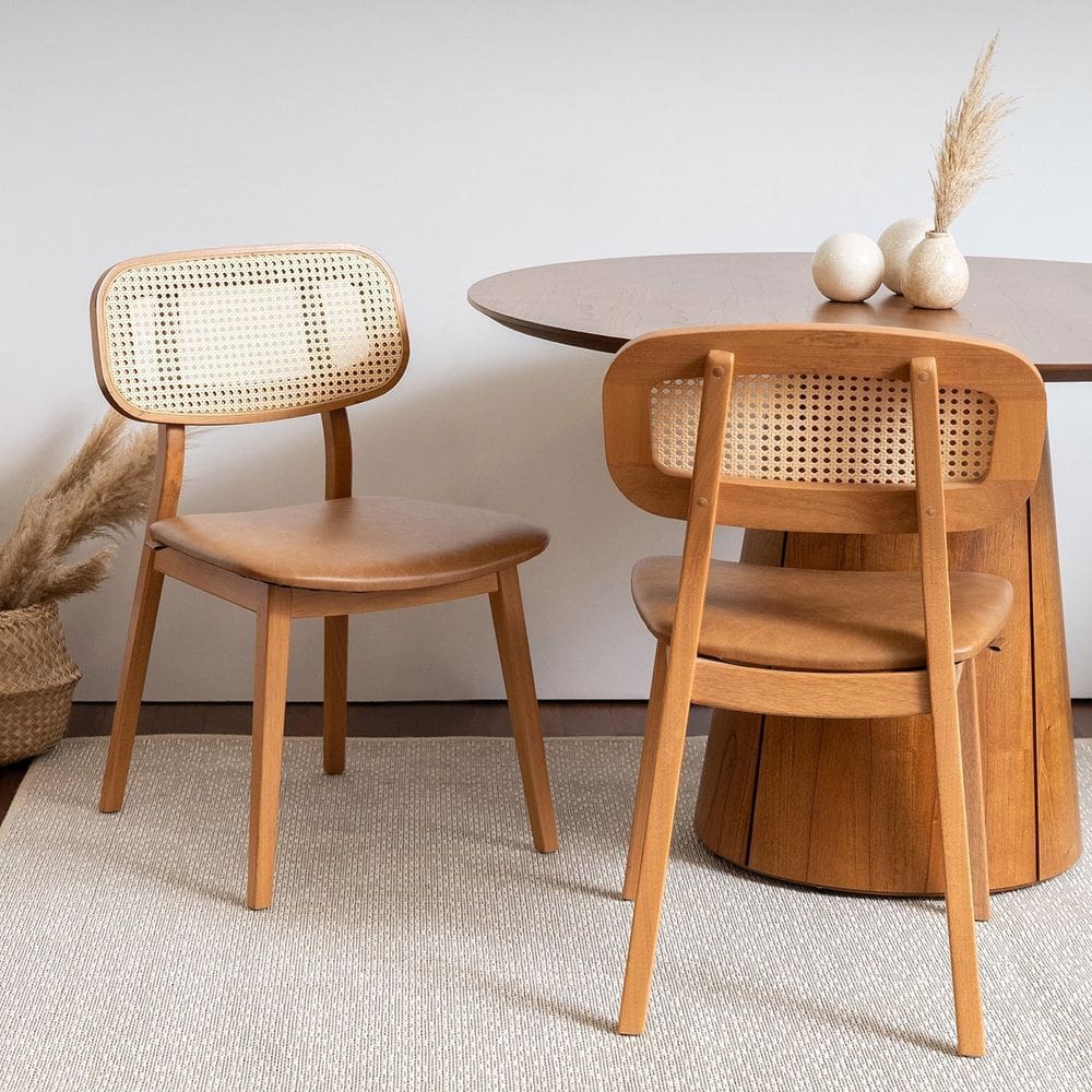 Kit 2 Cadeiras Madeira Maciça Liz Cabecasa Madeiramadeira Mel/Caramelo