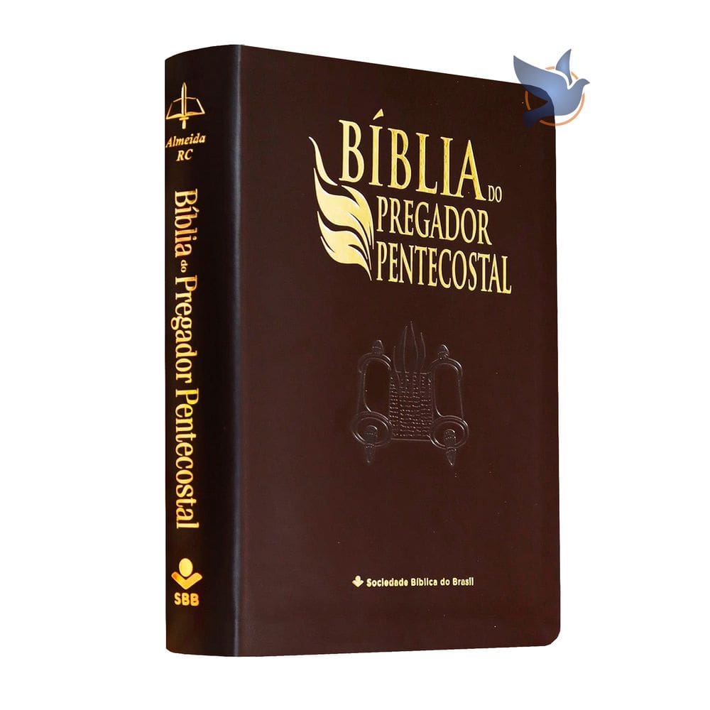 Bíblia do Pregador Pentecostal com Sermões e Índice Revista Corrigida ARC Vinho Nobre