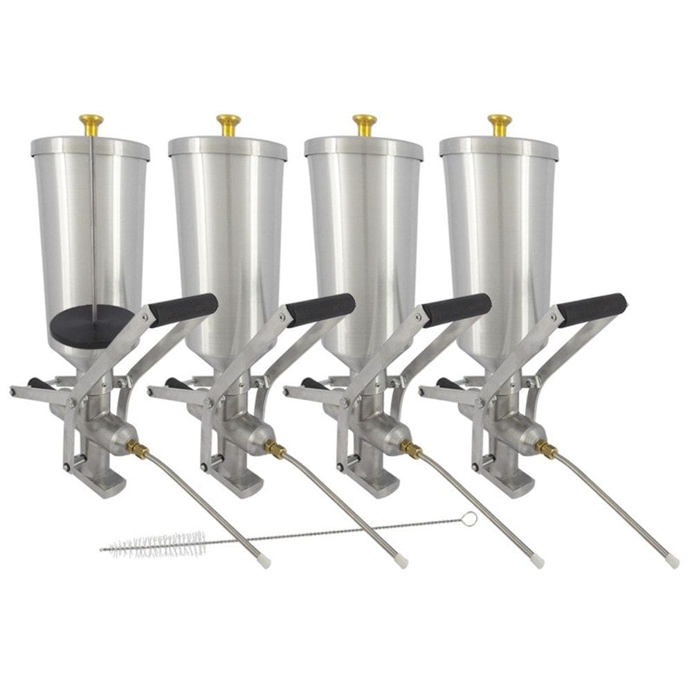Kit 4 Doceira de Churros 2 Litros com Contrapeso (Recheadeira de Churros)