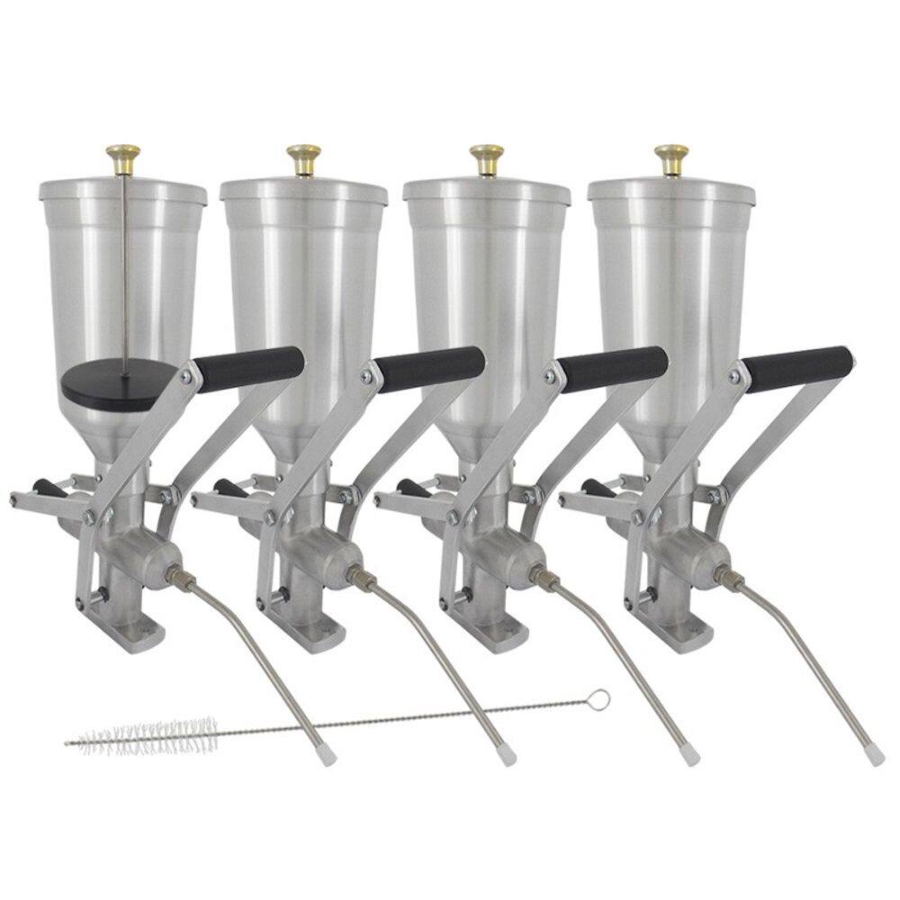 Kit 4 Doceira de Churros 1 Litro com Contrapeso (Recheadeira de Churros)