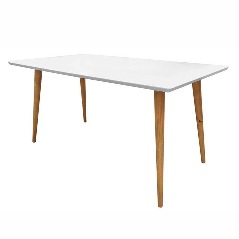 Mesa Veneza Sem Vidro Plus 1,60m Branco - Casa D