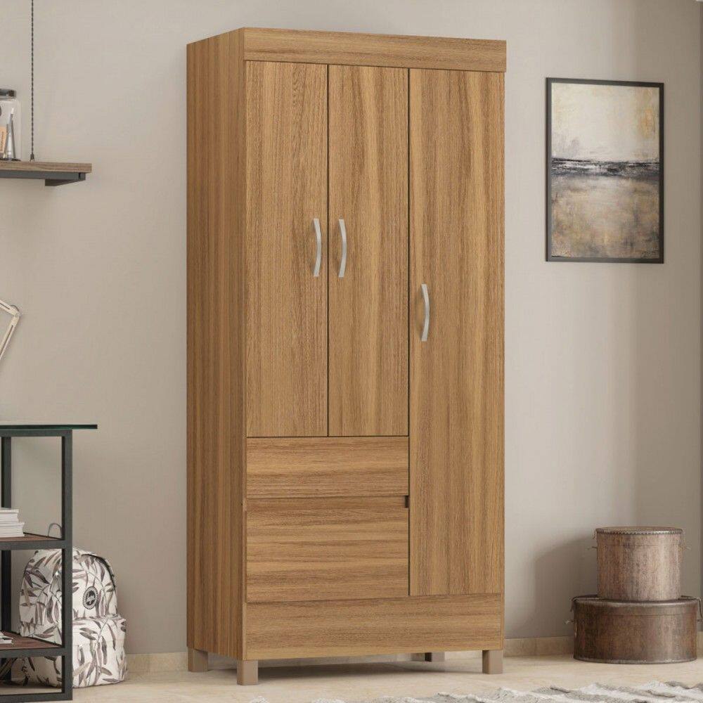 Guarda-Roupa 3 Portas Amêndoa Touch