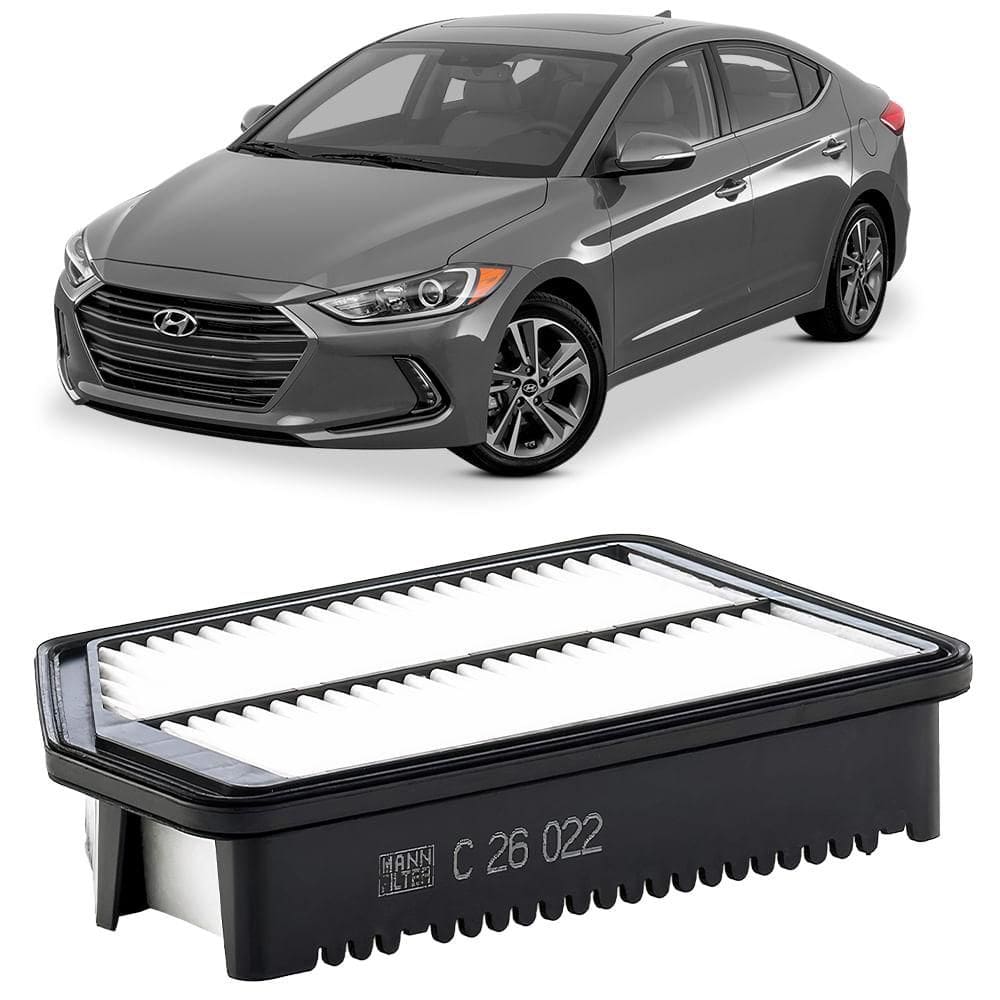 Filtro Ar I30 Elantra Cerato 2011 A 2020 Mann-filter C26022