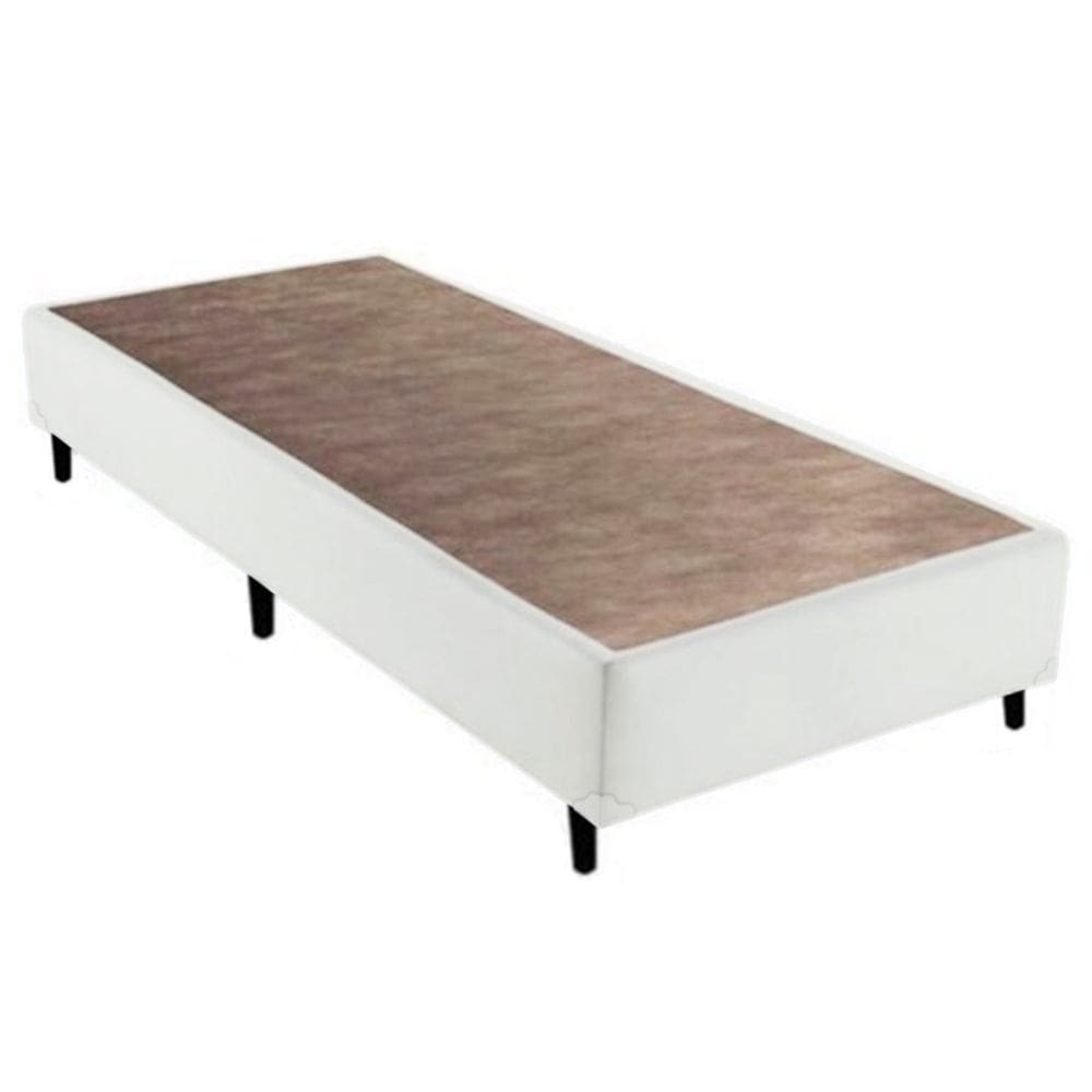 Base Cama Box Solteirão Corino Linhão Palha 37X108X188 AN