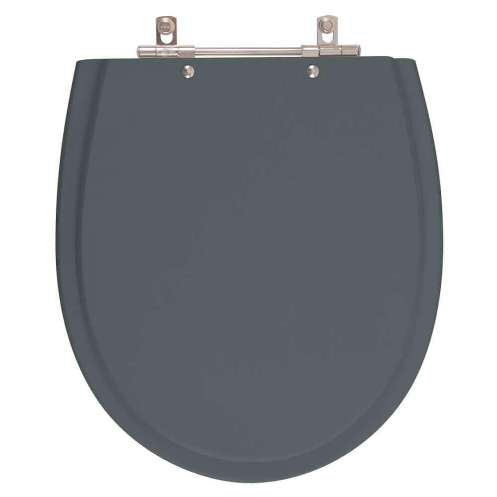 Assento Sanitário Polo Cinza Plus (Cinza Escuro) para vaso Hervy