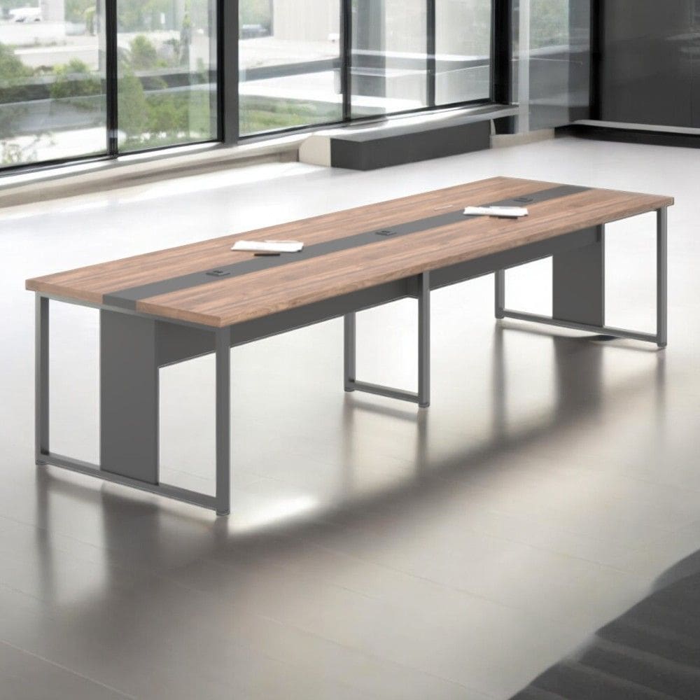 Mesa de Reunião para Escritório Tokyo Noce Preto