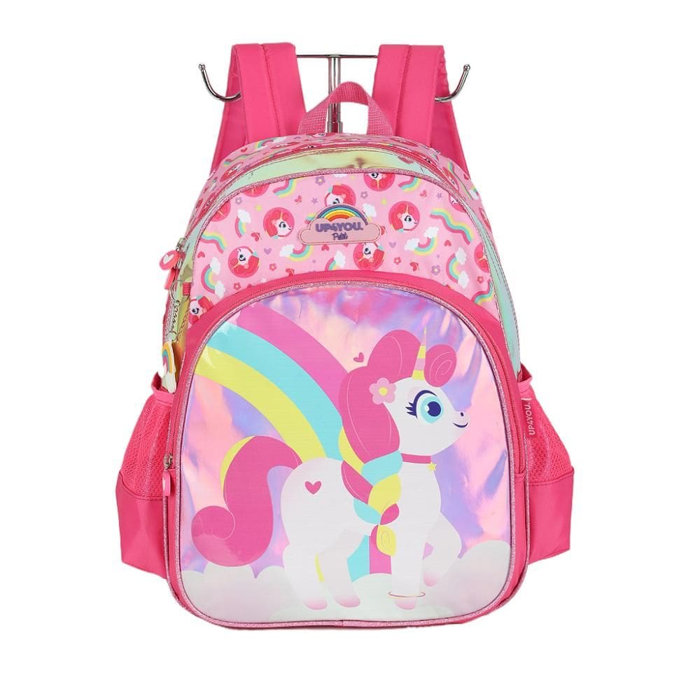 Mochila de Costas Luxcel Up4You Unicórnio Colorido Pink