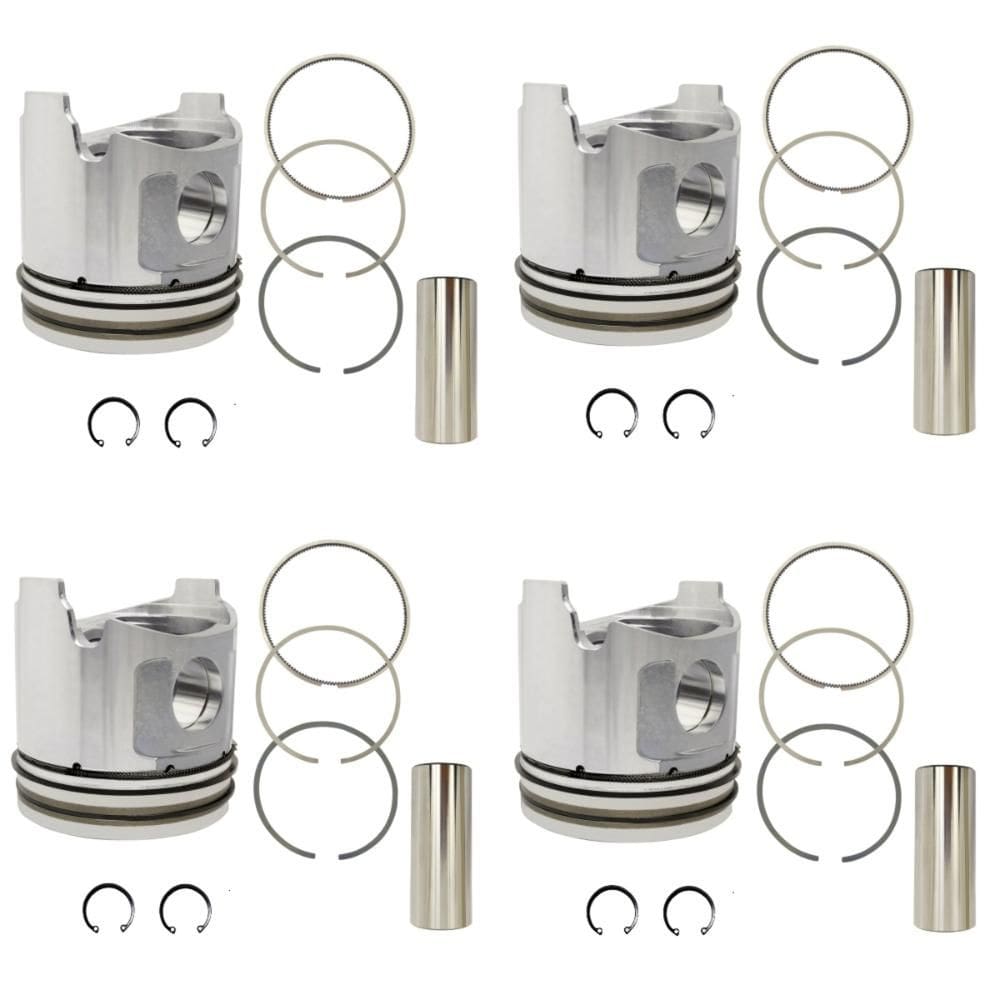 Kit 04 Pistão Com Anéis Yanmar 4tnv88 Medida 025