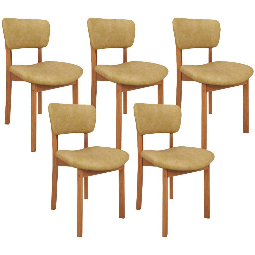 Cadeira Para Sala de Jantar Cozinha Living Estofada Dara L02 Couríssimo Fend - Lyam Decor