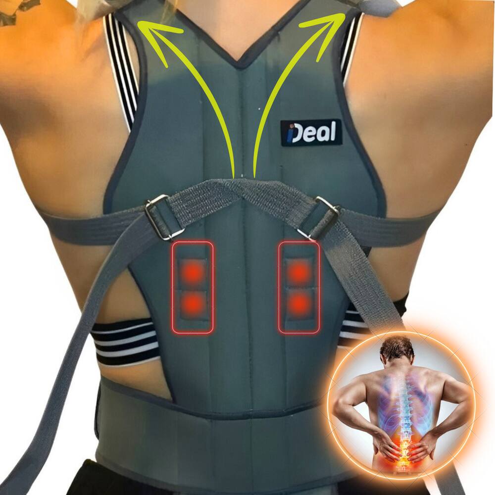 Colete Corretor Postural Magnético Unissex Masculino Feminino