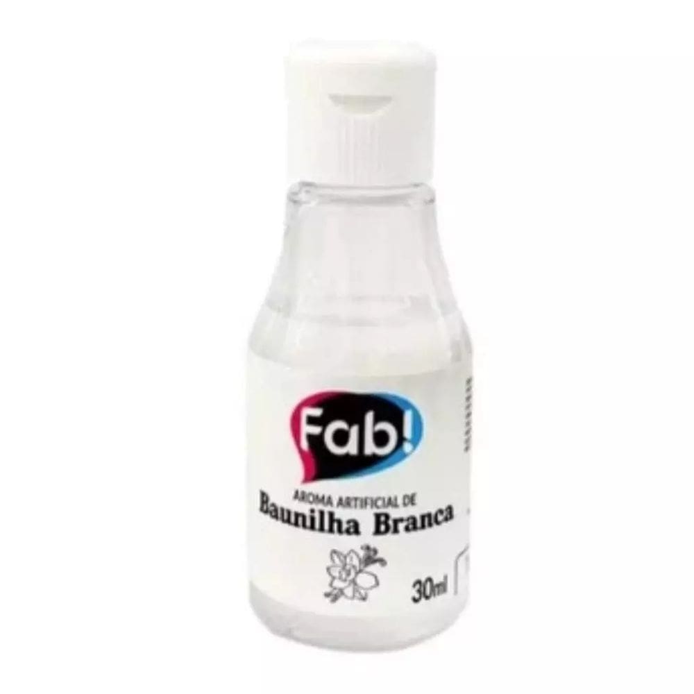 Aroma Essência Alimentícia Artificial Fab 30ml Baunilha Branca