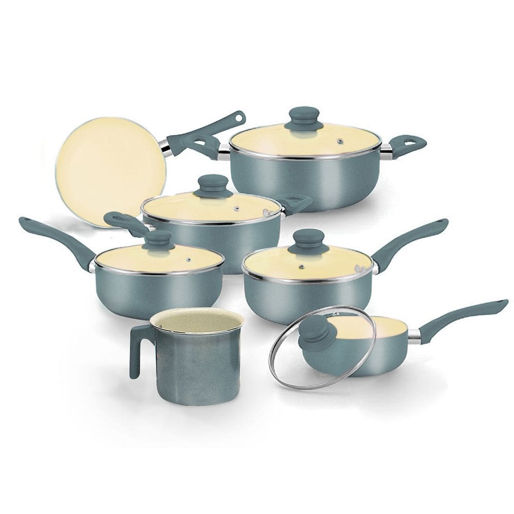 Jogo De Panela Cerâmico Antiaderente Genebra 7 Peças Baccani