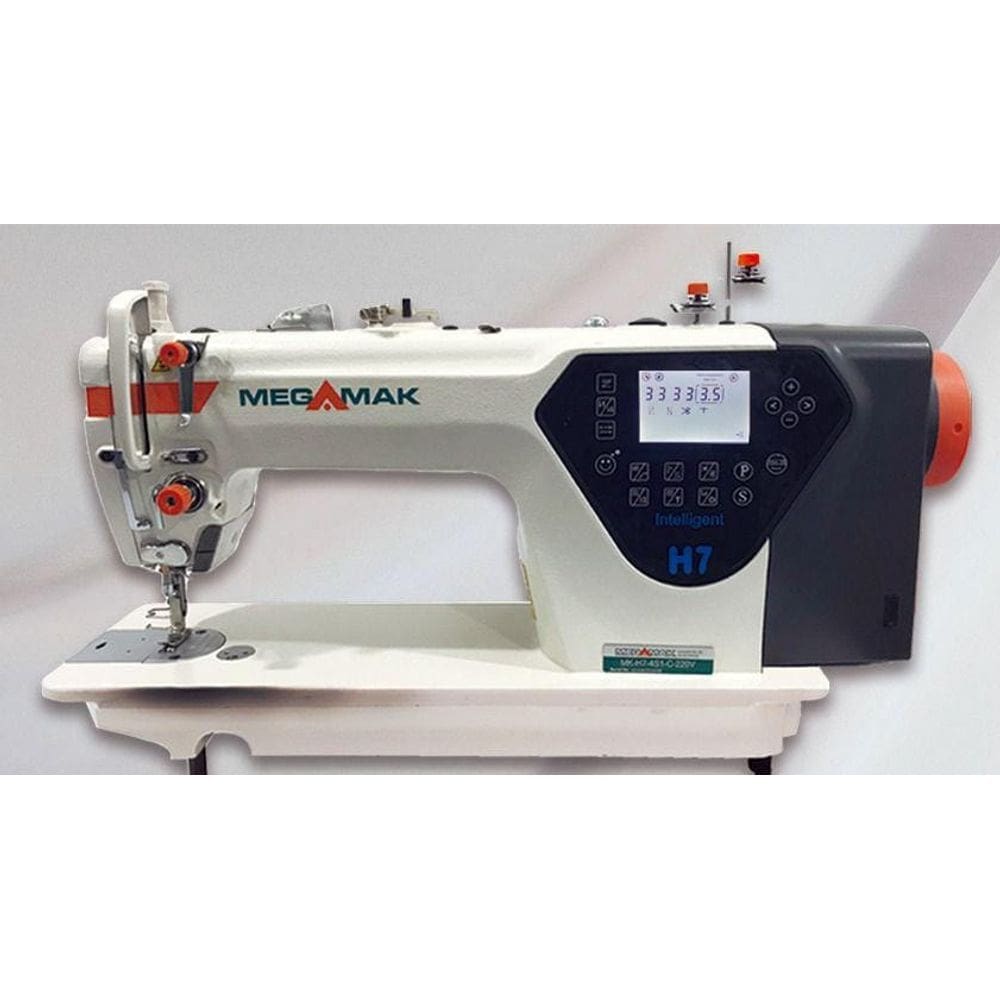 Máquina Reta Eletrônica Corte De Linha Megamak MK-H7-220V