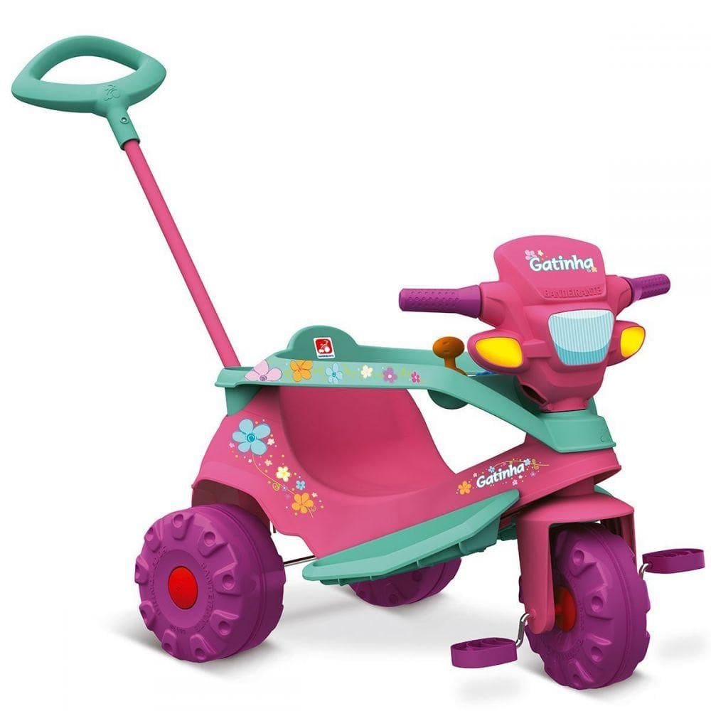 Triciclo Velobaby Passeio & Pedal 207 Bandeirante Rosa