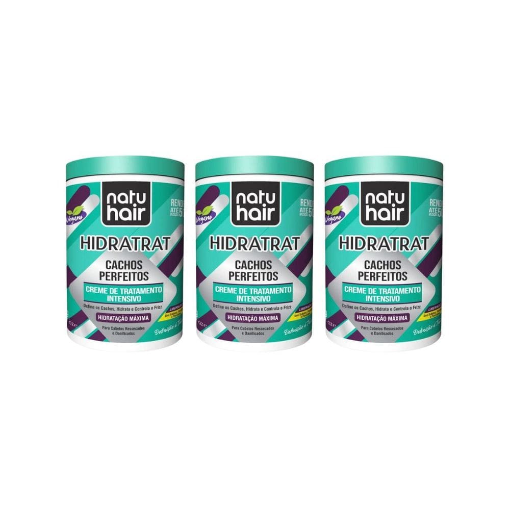 Creme de Tratamento Natuhair 1k Cachos Perfeitos - 3un
