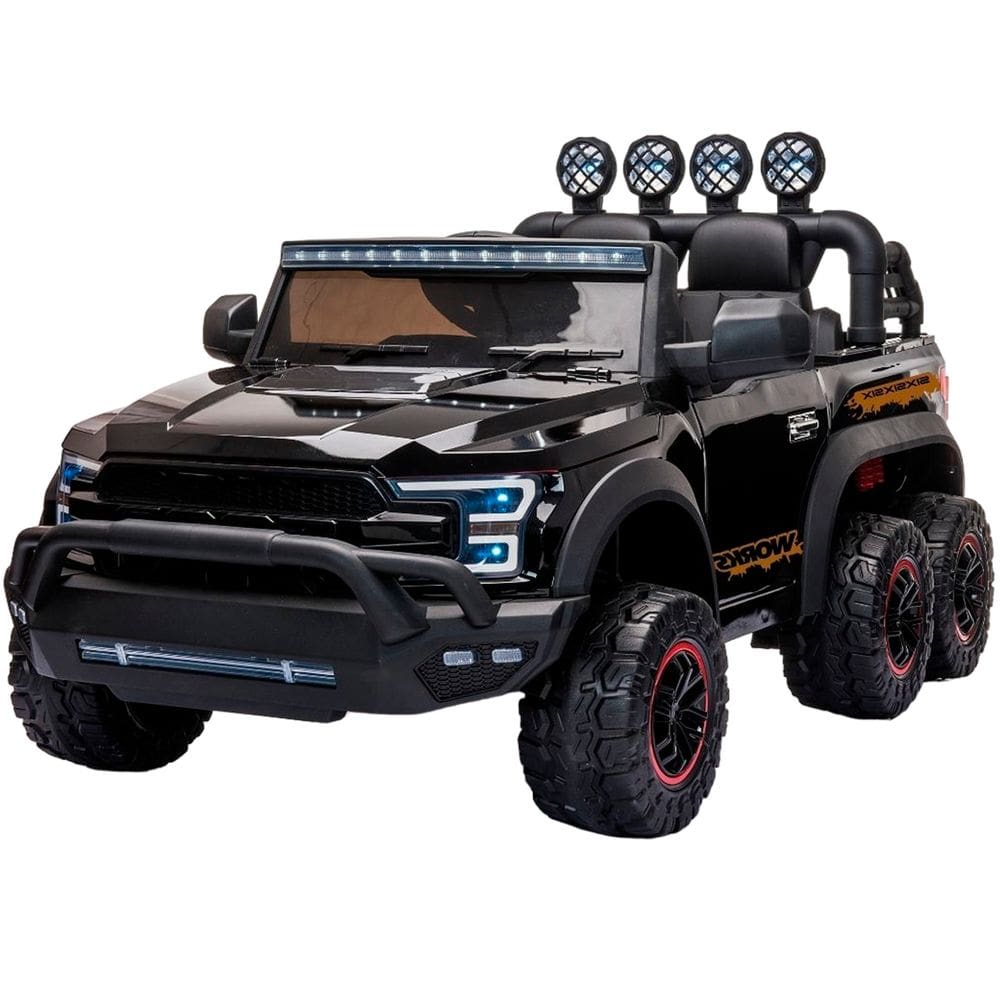 Mini Caminhonete Picape 6 Rodas Carro Elétrico Infantil Bateria 12V Importway Bw-239 Motorizado