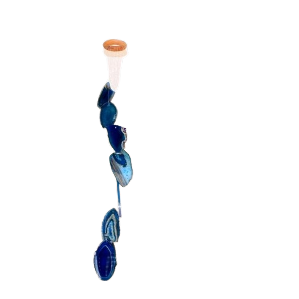 03 Mensageiro dos Ventos Chapas de Ágata Azul Paz Calma