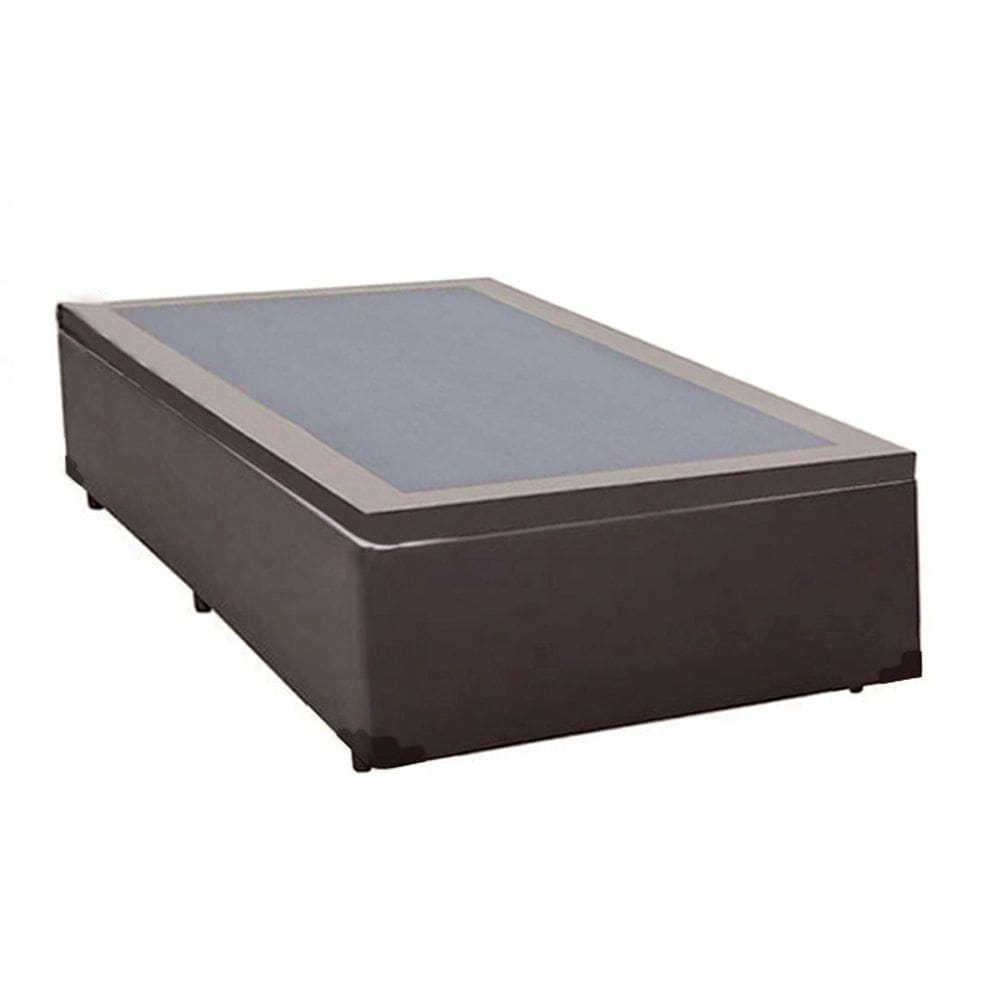 Base Box Baú Solteirão Blindado Corino Linhão Café 36X108X188 AN