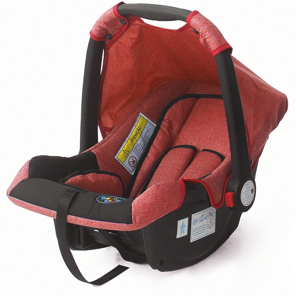 Cadeirinha para Carro Bebê Conforto Assento de Segurança Infantil Vermelho Baby Style 0-13Kg Portátil Conforto Acolchoado Auto com Alça Transporte