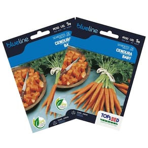 2X Sementes de Cenoura Baby Blueline TOPSEED