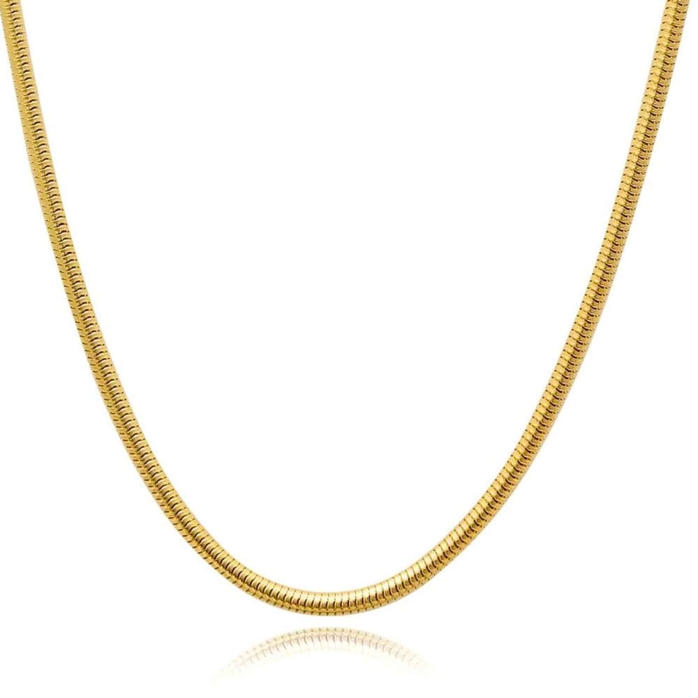 Corrente Cordão Banhado Ouro 18k Rabo de Rato 2MM - 60CM