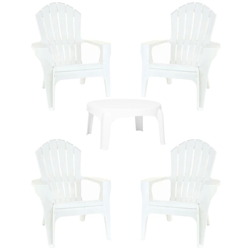 Conjunto 4 Poltronas Miami + Mesa Puket Área Externa Jardim