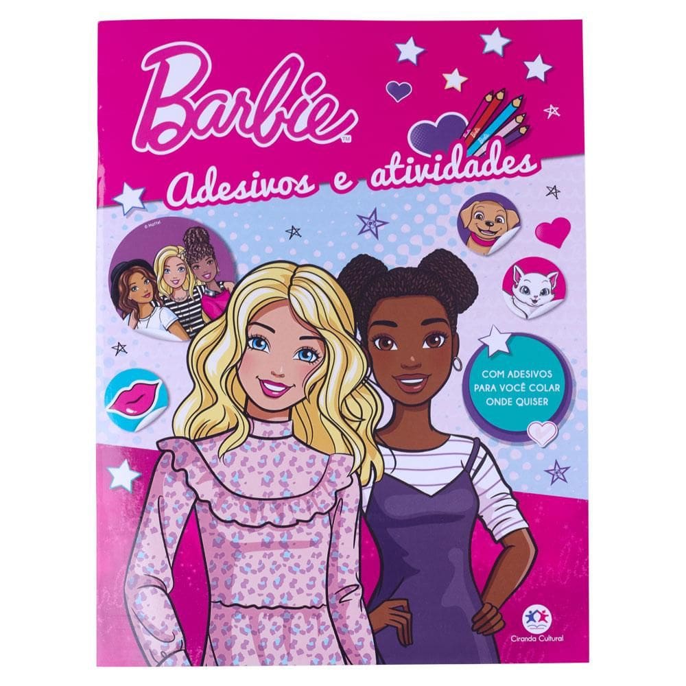 Livro Adesivos e Atividades Barbie Ciranda Cultural