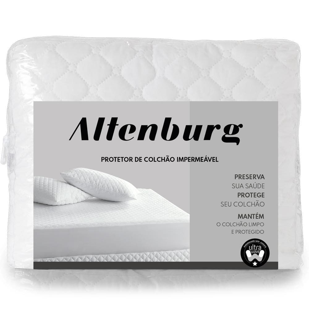 Protetor de Colchão Casal 138X188x40cm com Elástico Altenburg Riviera Impermeável