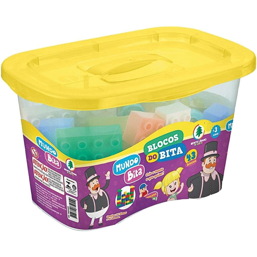 Blocos de Montar 43 Peças Monte Líbano Mundo Bita 0100