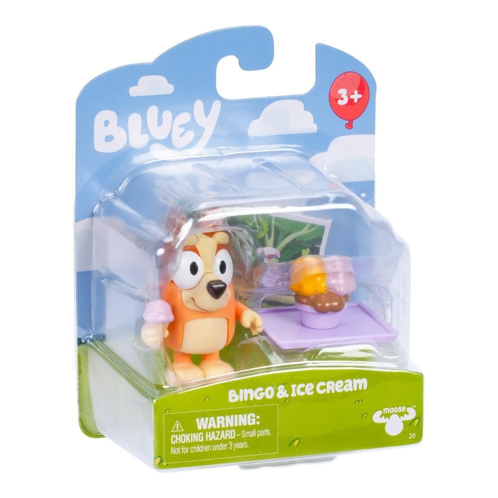 Boneco Colecionável 6cm Bluey - Bingo com Sorvete
