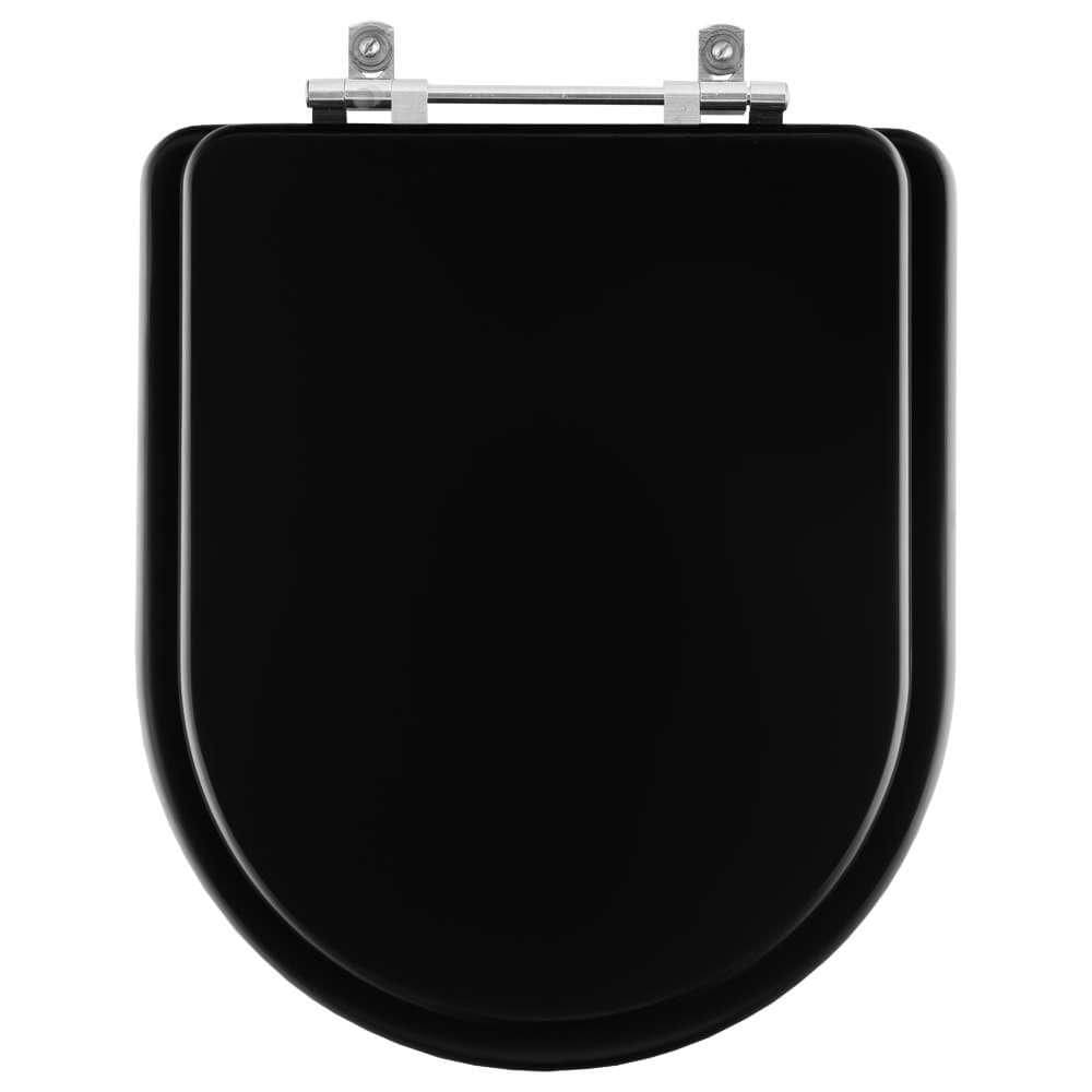 Assento Sanitário Luna Preto para vaso Icasa