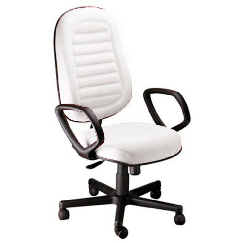 Cadeira Presidente Gomada com Braços Linha Blenda Branco