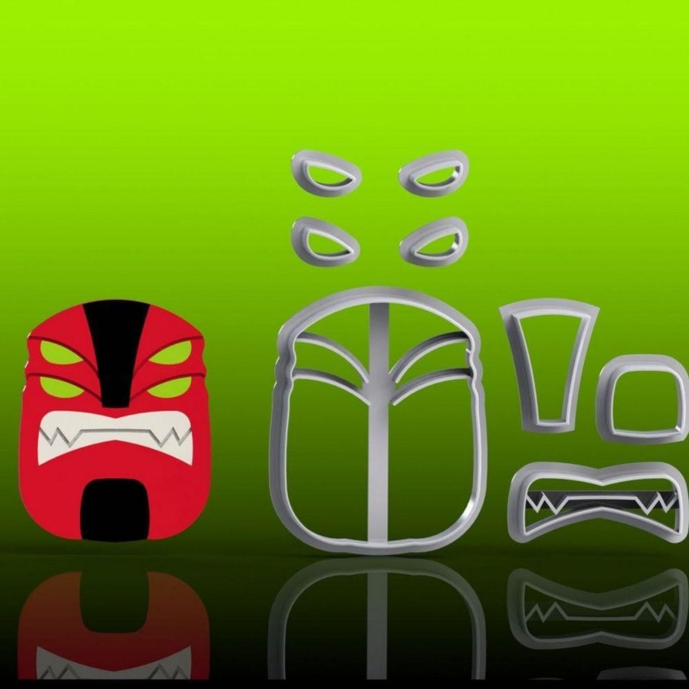 Cortador Ben 10 Quatro Braços Modular Tamanho 6cm