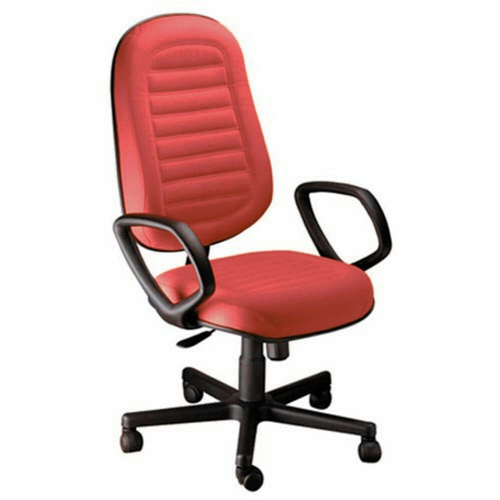 Cadeira Presidente Gomada com Braços Linha Blenda Vermelho