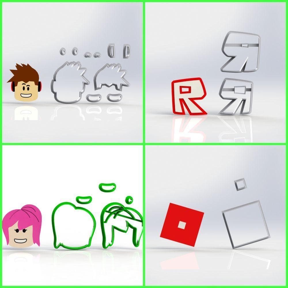 Cortador Kit Roblox - 4 Modelos Modulares 6 Cm
