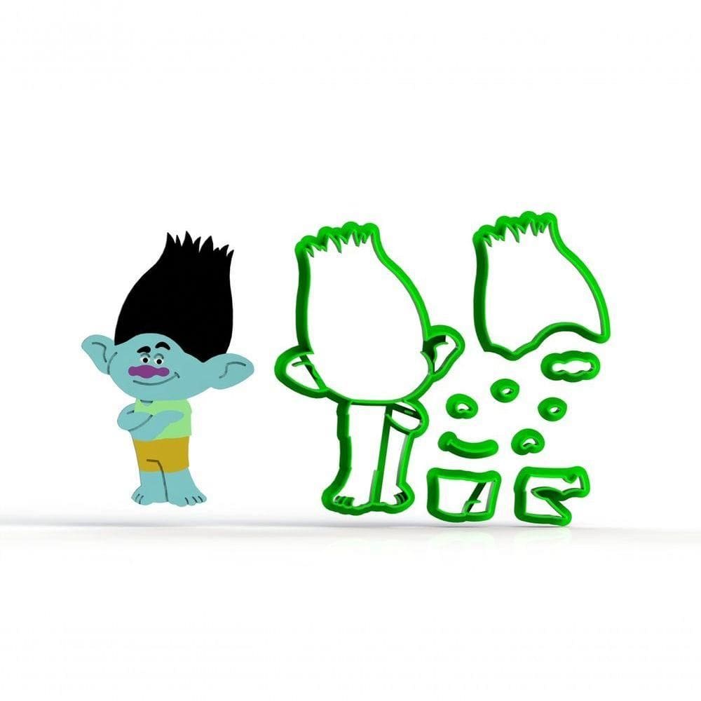 Cortador Trolls - Tronco Modular Tamanho 8 Cm