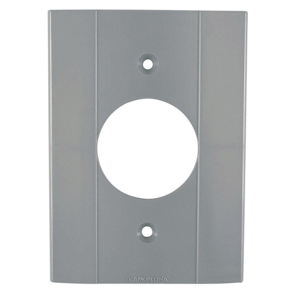 Tampa 1 Posto Redondo Para Conduletes Plastibox