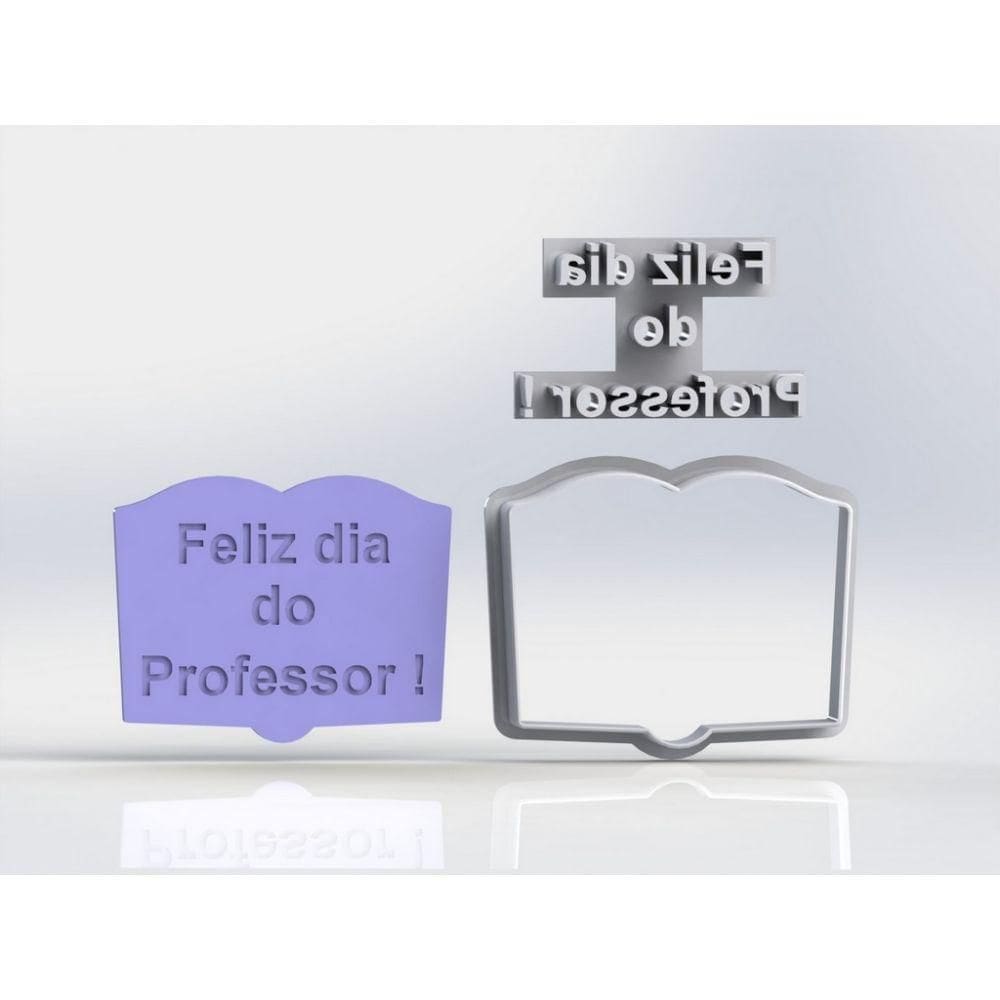 Cortador Livro Dia Dos Professores Tamanho 15cm