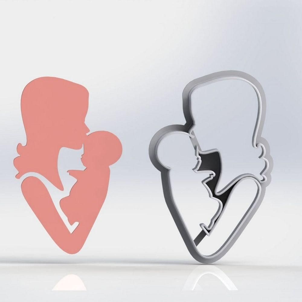 Cortador Mãe com Bebe no Colo Tamanho 6cm
