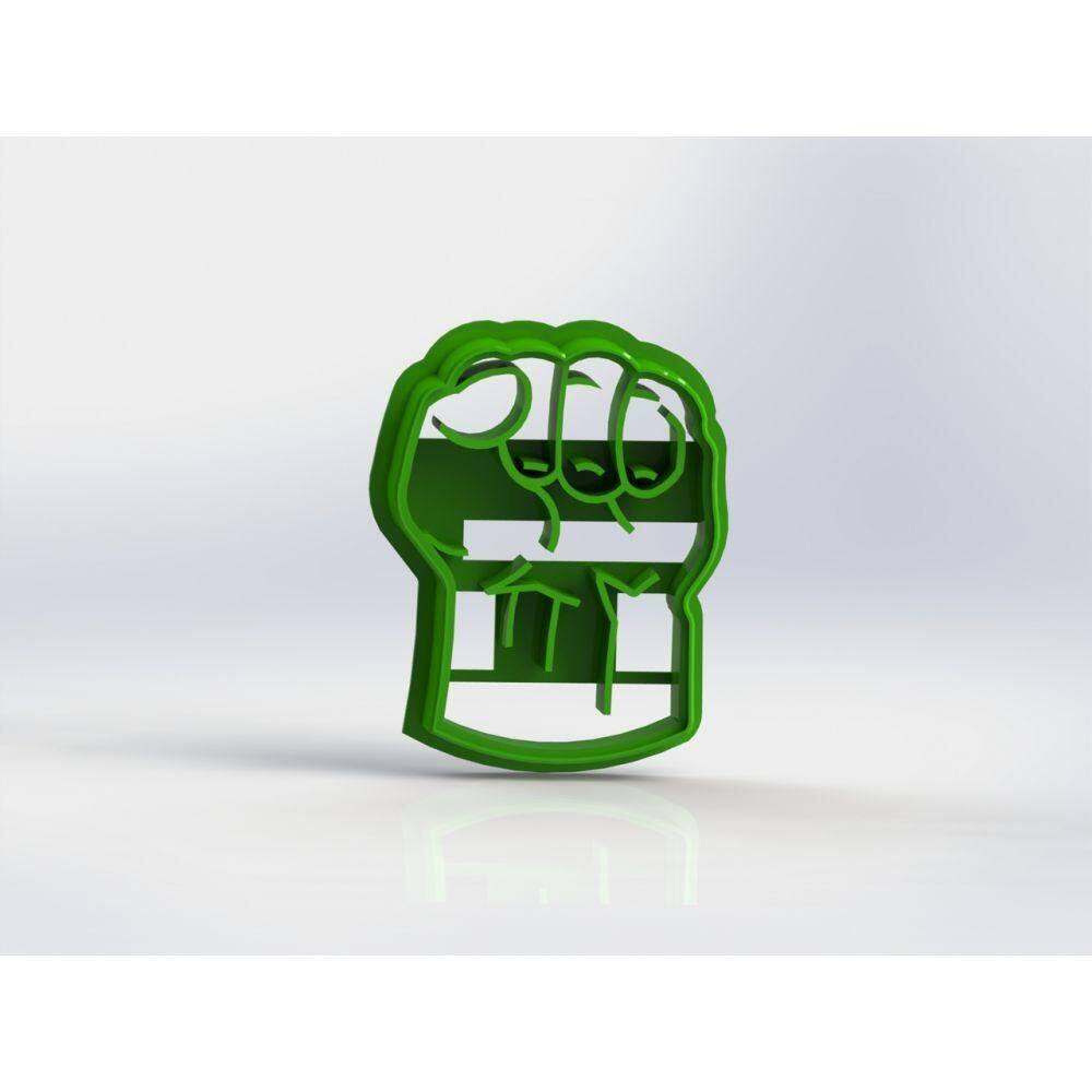 Cortador Heróis Mão Do Hulk 5 Cm