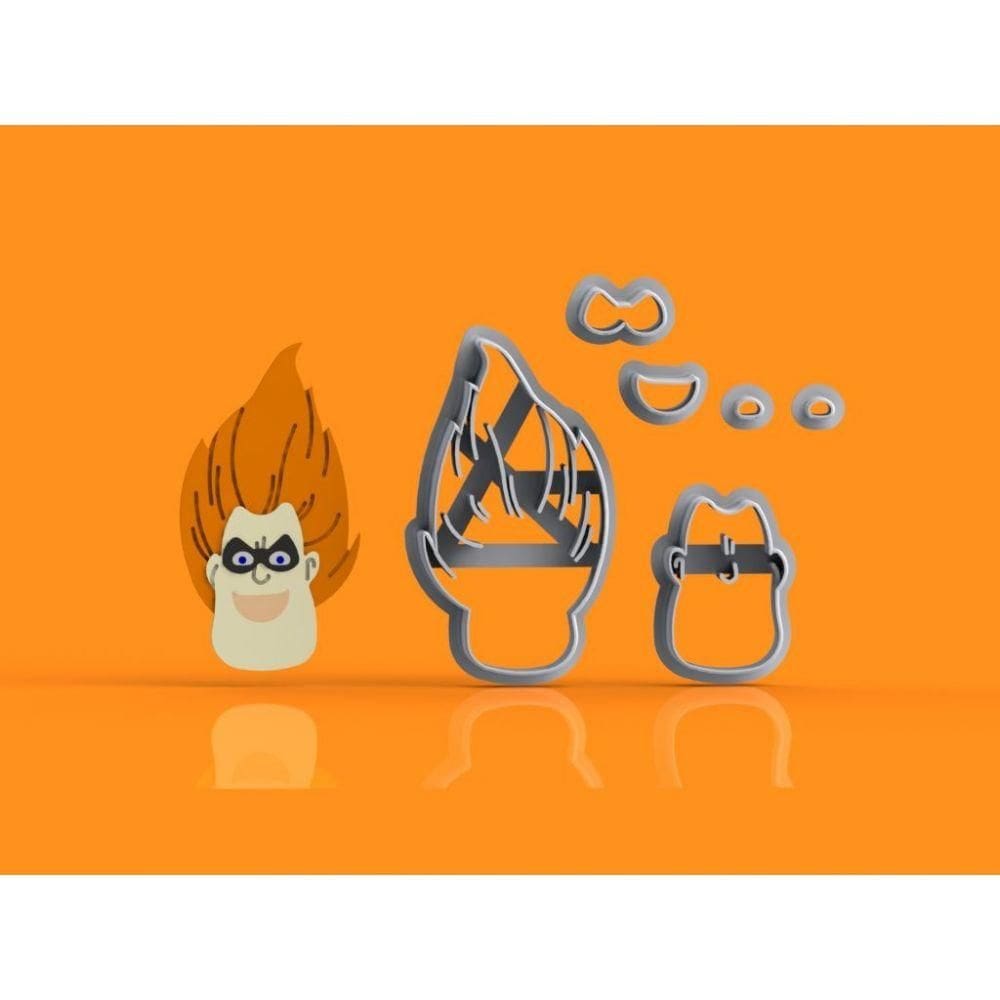 Cortador Os Incríveis - Sindrome Tamanho 5,5 Cm