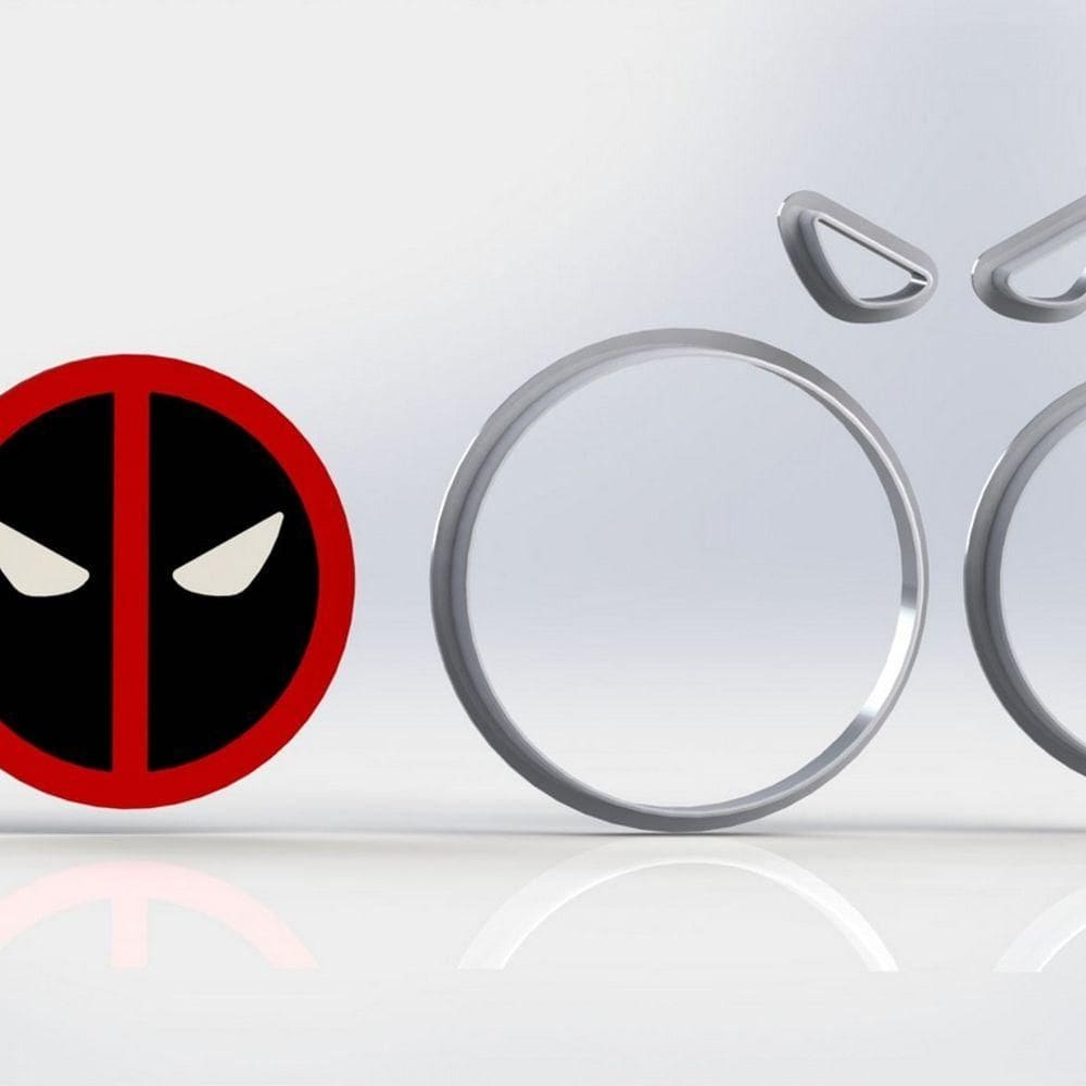 Cortador Deadpool Modular Mod 2 Tamanho 5cm