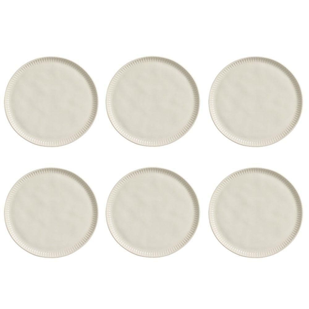 Conjunto De Pratos Rasos 06 Peças Linhas Clay Porto Brasil