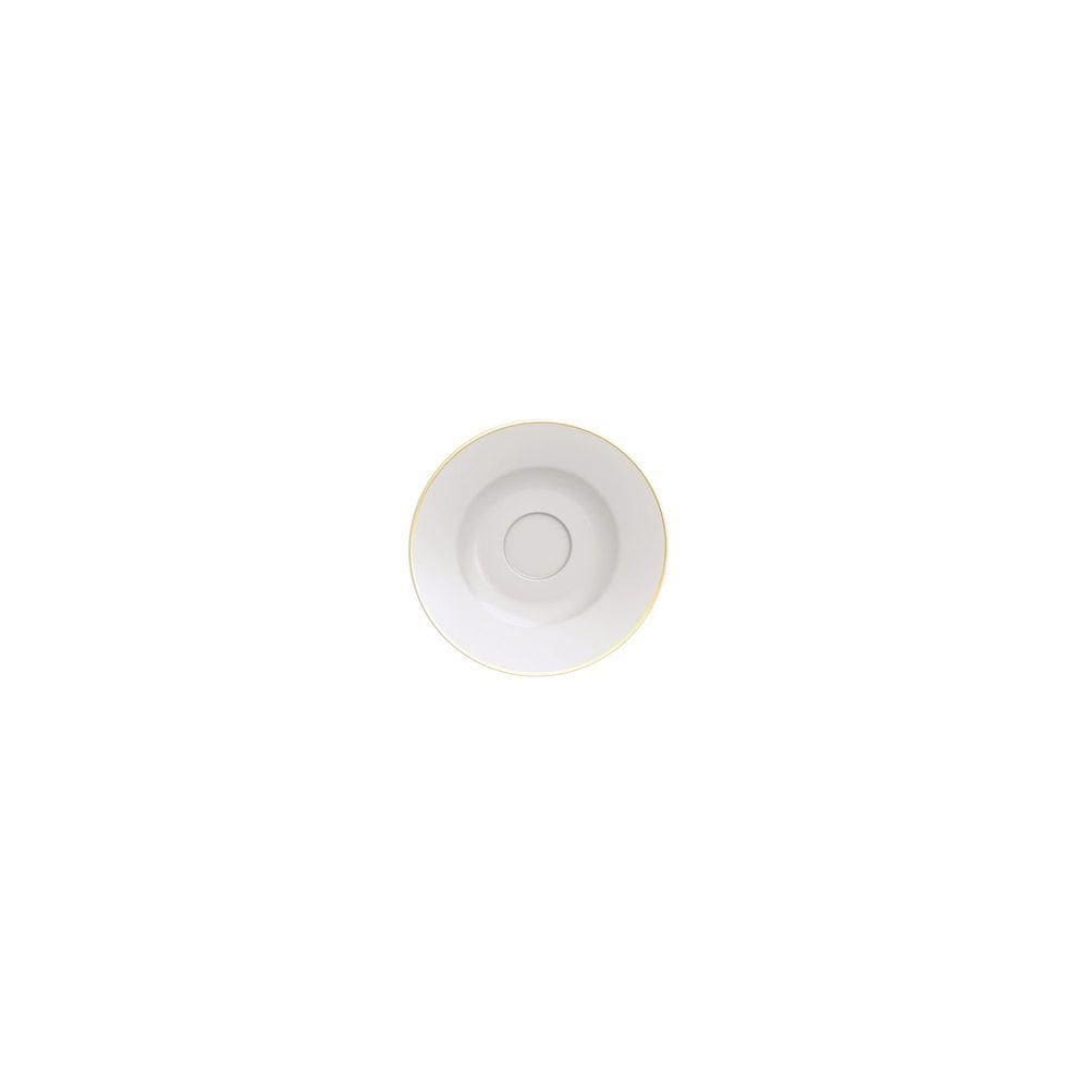 Pires Café Filetada Tramontina Elisa Porcelana Com Borda Dourada Tramontina