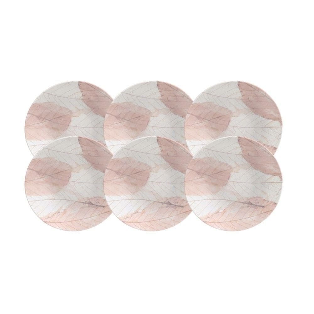 Conjunto De Pratos De Sobremesa 06 Peças Rosé Tramontina
