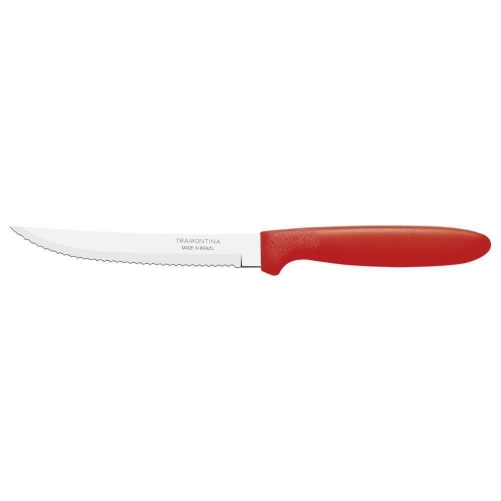Kit 6 Faca Churrasco Tramontina Ipanema Inox Vermelho 5