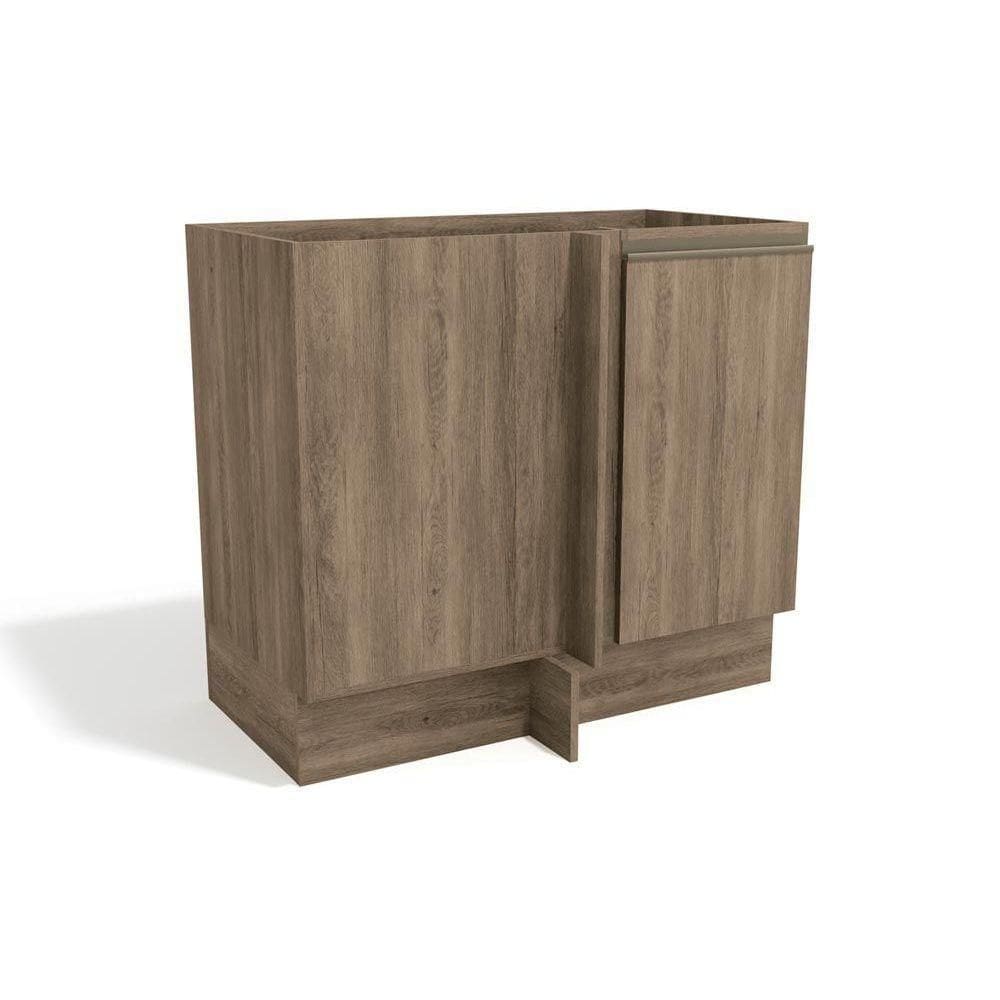 Balcão De Cozinha Canto Reto Maxxi G748 C/ 1 Porta S/ Tampo 98cm Nogal - Kappesberg