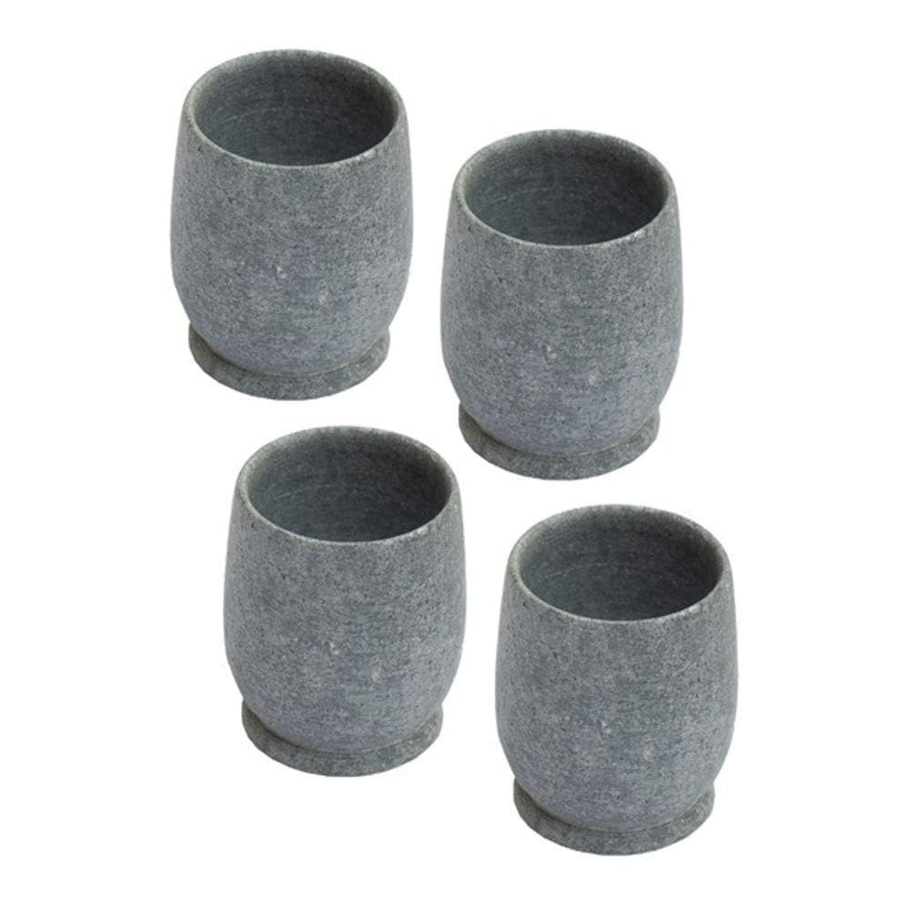 Copo Médio água Pedra Sabão 250 Ml - 04 Unidades
