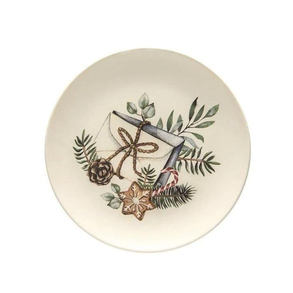 Prato De Sobremesa Aquarelle Memórias De Natal 208339 - Copa & Cia
