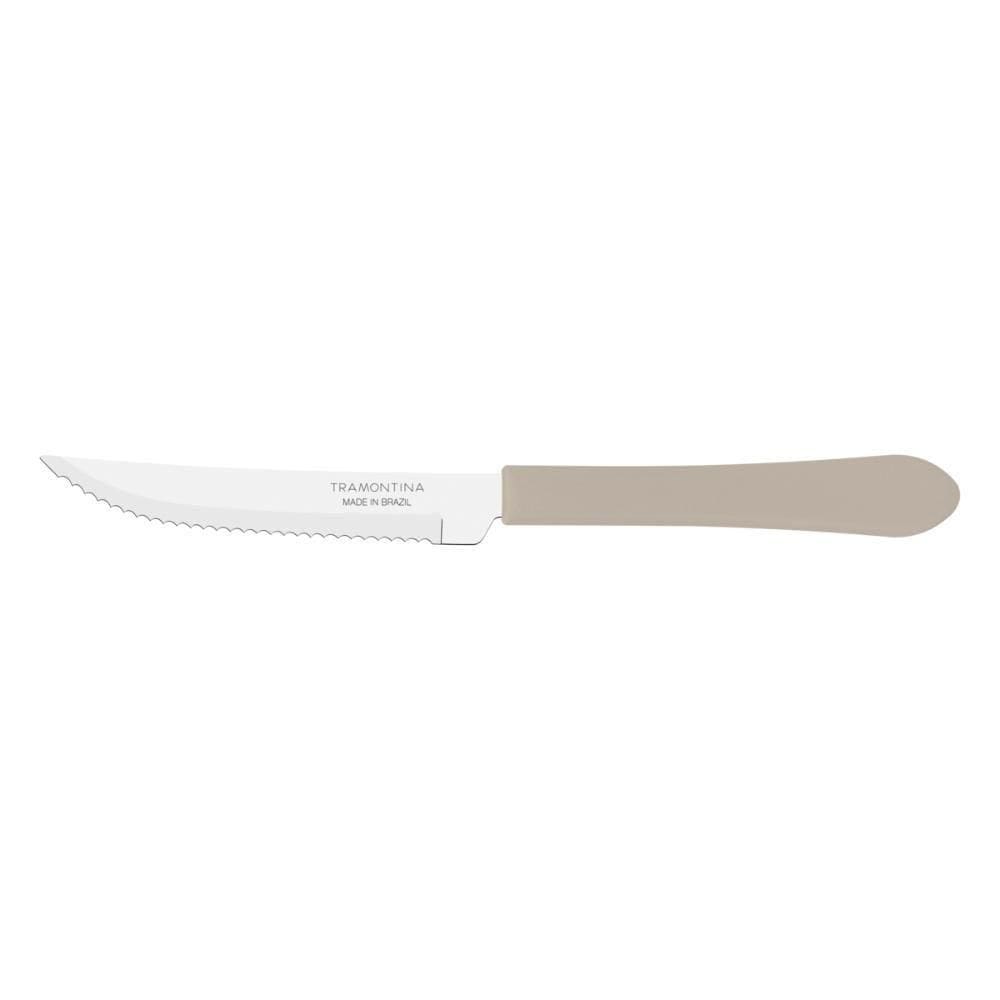 Kit 6 Faca Churrasco Tramontina Leme Inox Cinza 4